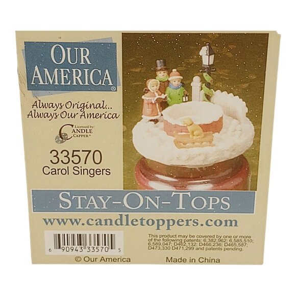 Yankee Candle Our America Large Jar Candle Topper Christmas Carol Singers Dog - Picture 12 of 16